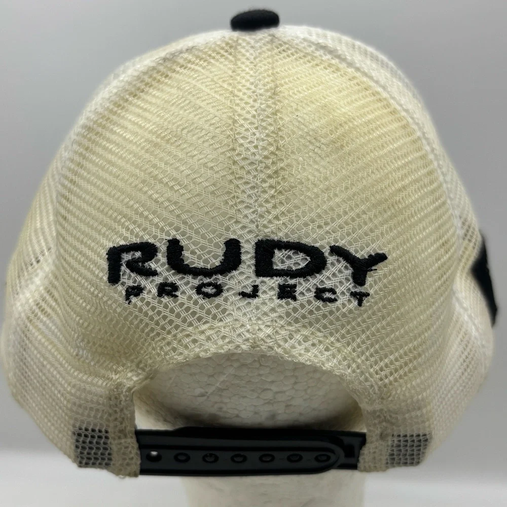 Rudy Project #1 Kona Trucker Hat Black White Mesh Snapback Cap